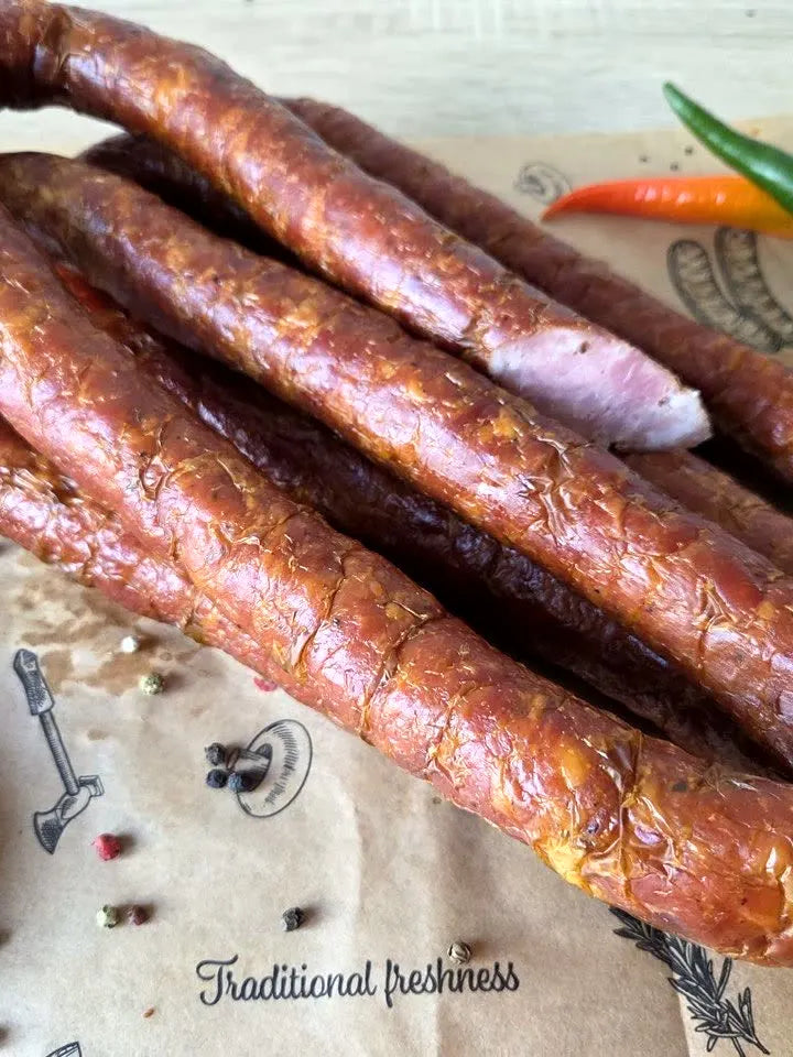 Geräucherte Würstchen – zum Servieren, Räucherofen DREVOS Classic
