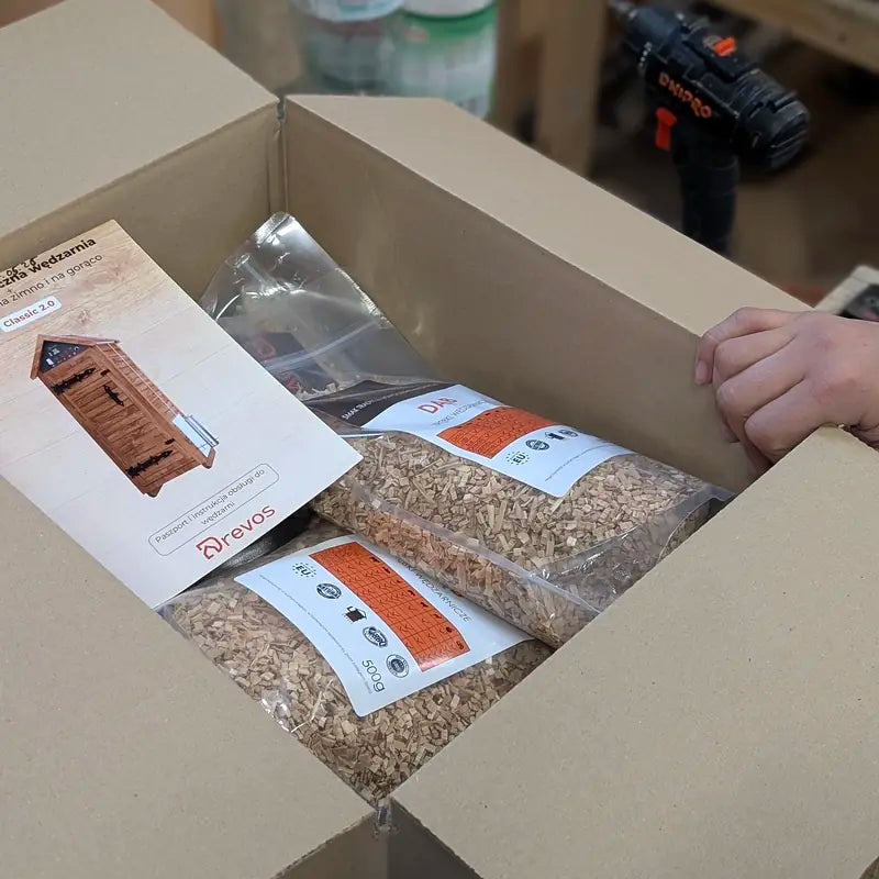 Wir verpacken das Zubehör in einen separaten Karton — DREVOS
