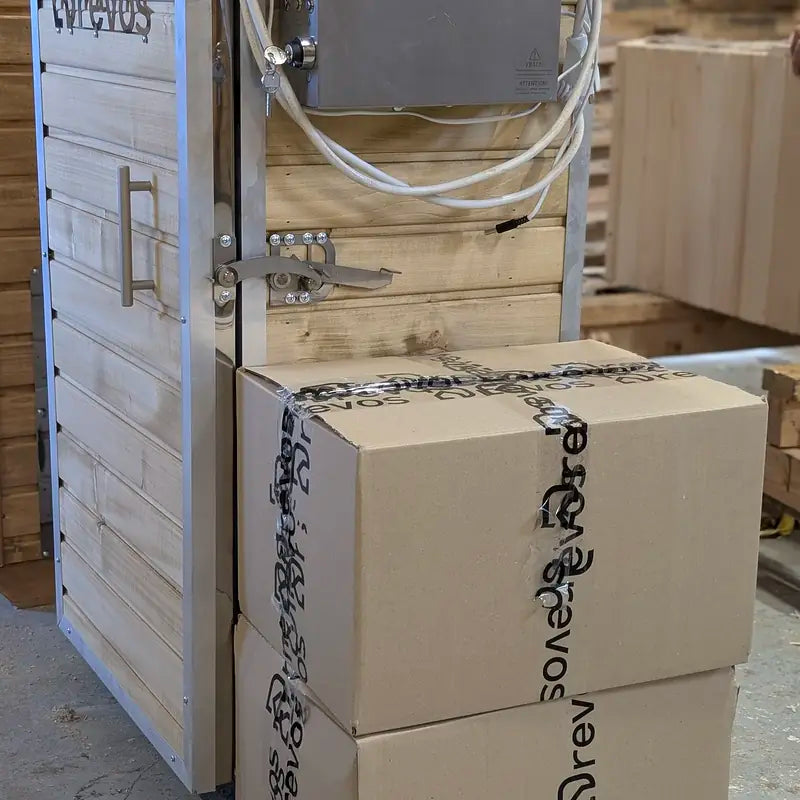 Wir verpacken das Zubehör in einen separaten Karton — DREVOS