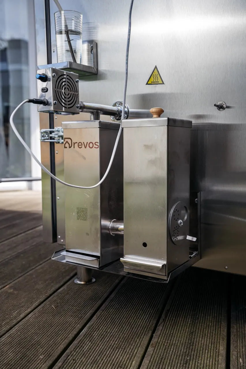 Räuchergenerator DREVOS Smoke Chamber 25 mit Kühler und Kondensatsammler